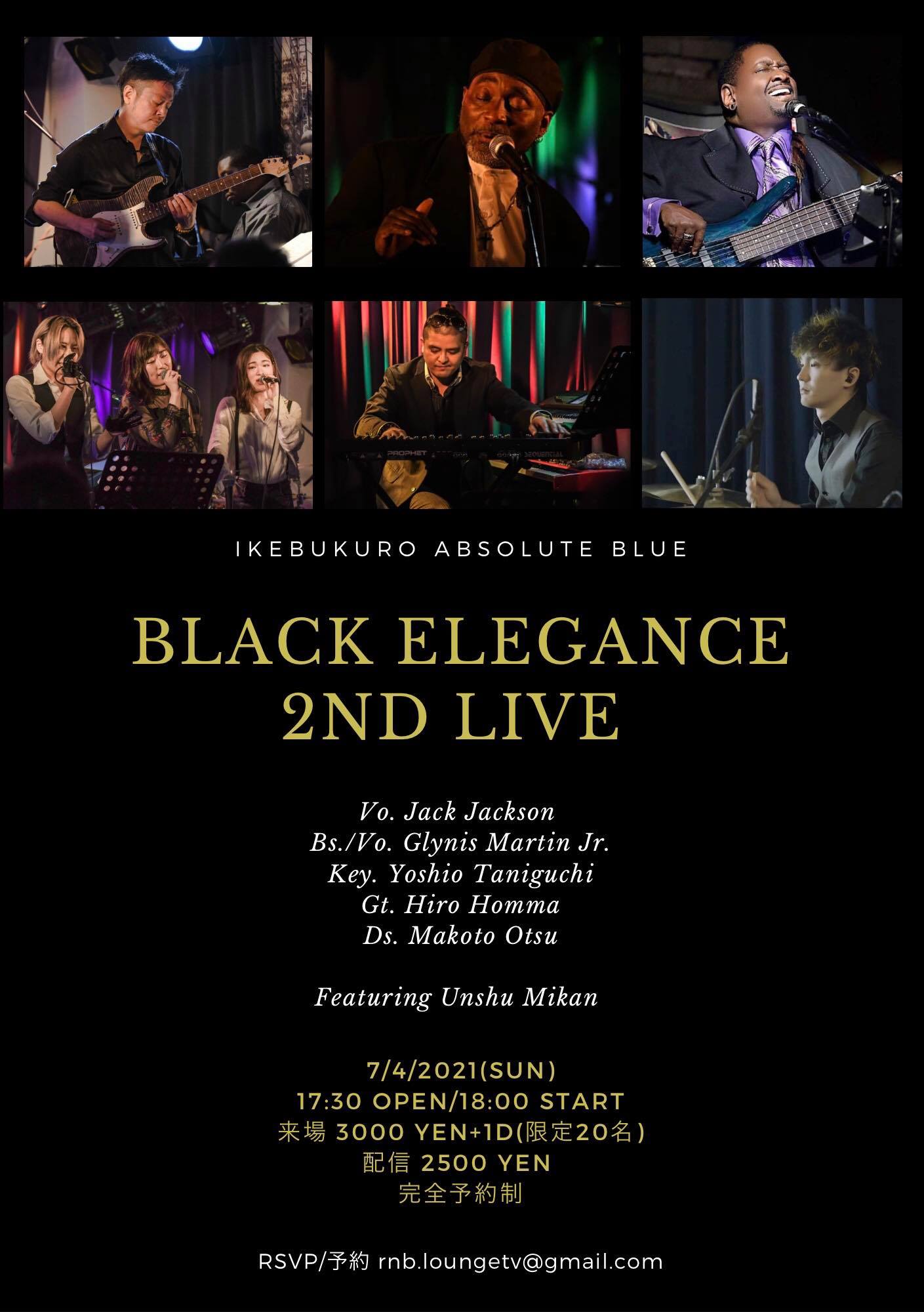 Blak Elegance second live flyer